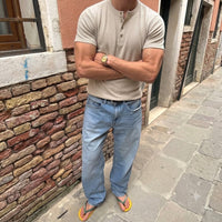 [Grunewald] henley t-shirt