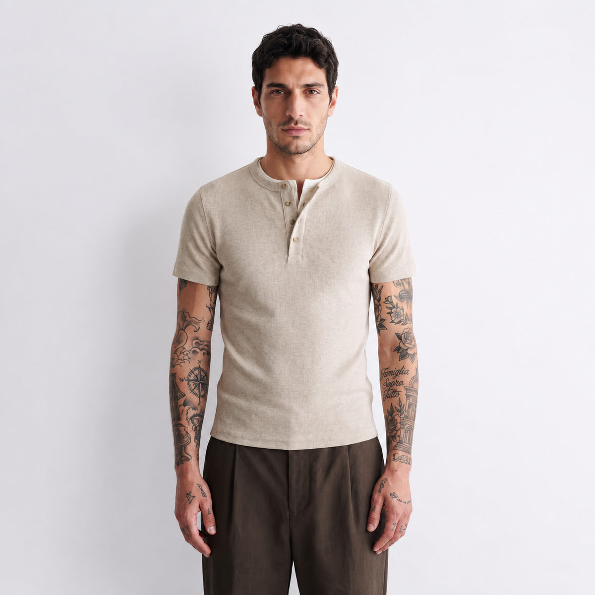 [Grunewald] henley t-shirt