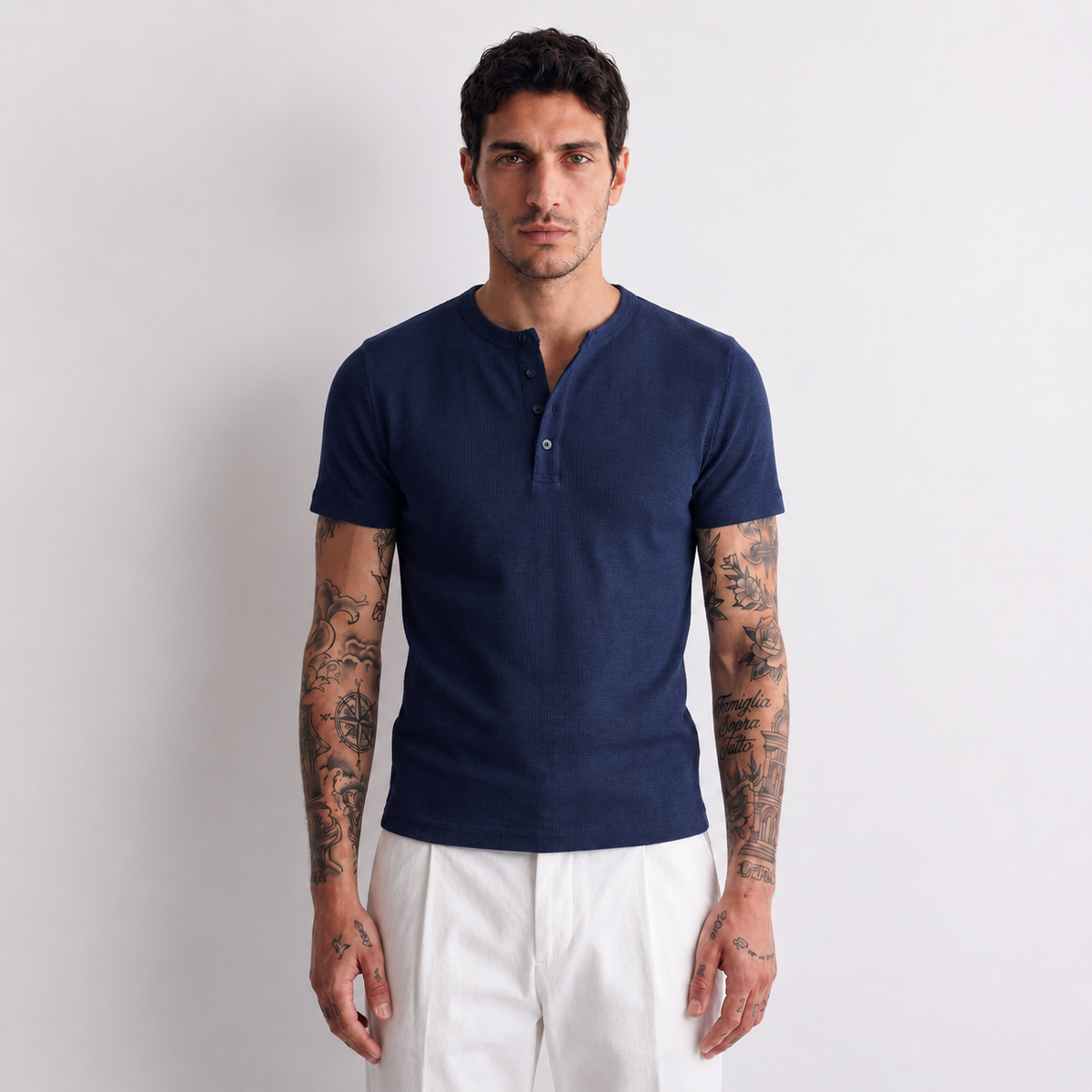 [Grunewald] henley t-shirt