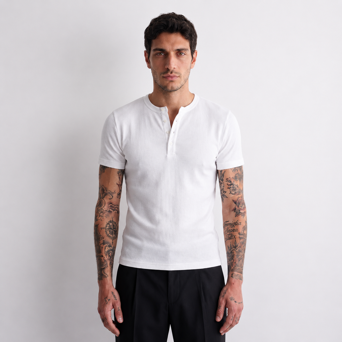 [Grunewald] henley t-shirt