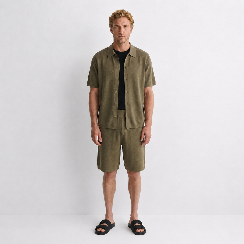 [Positano] knitted linen set