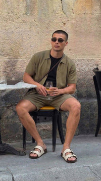 [Positano] knitted linen set