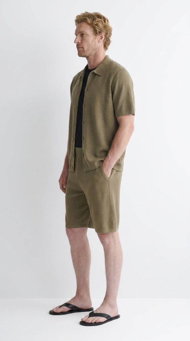 [Positano] knitted linen set