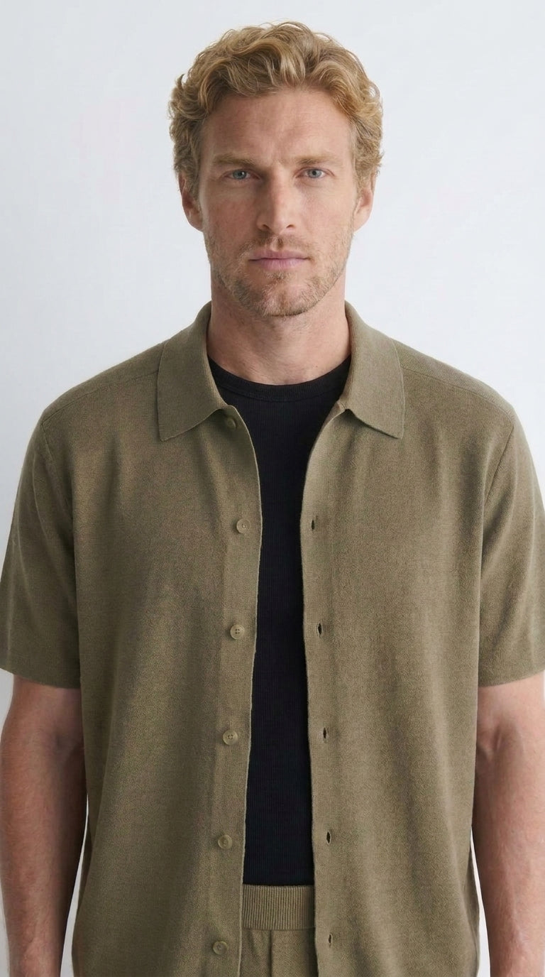[Positano] knitted linen set