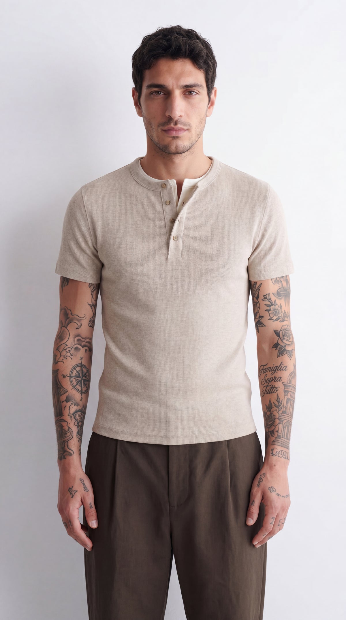 [Grunewald] henley t-shirt