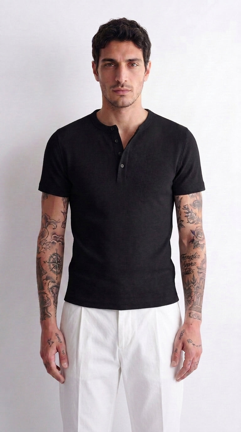 [Grunewald] henley t-shirt
