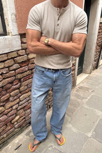 [Grunewald] henley t-shirt