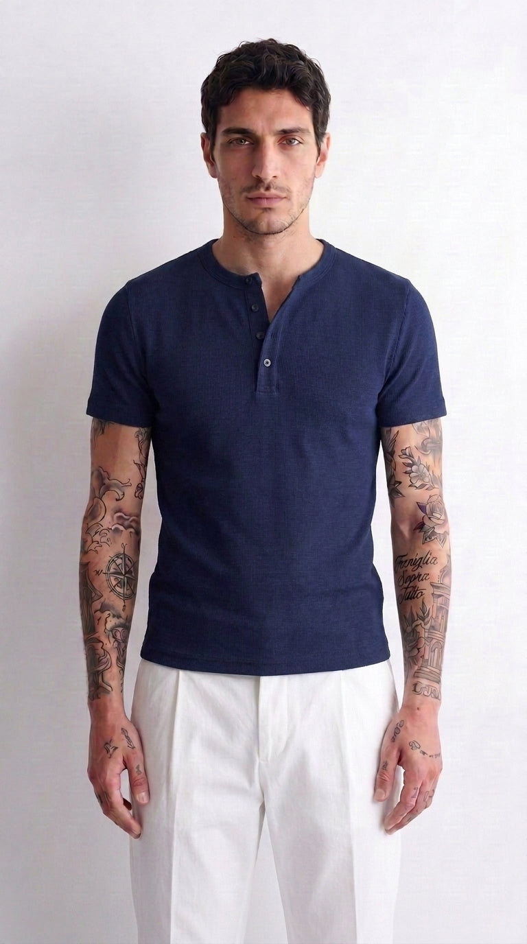 [Grunewald] henley t-shirt