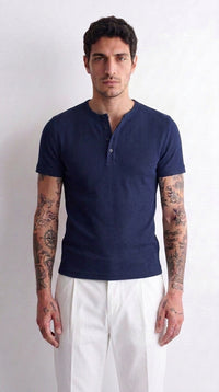 [Grunewald] henley t-shirt