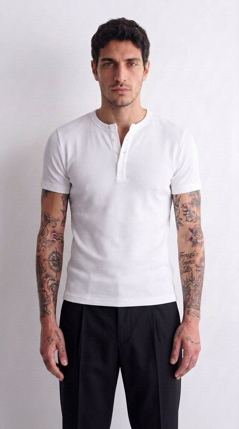 [Grunewald] henley t-shirt